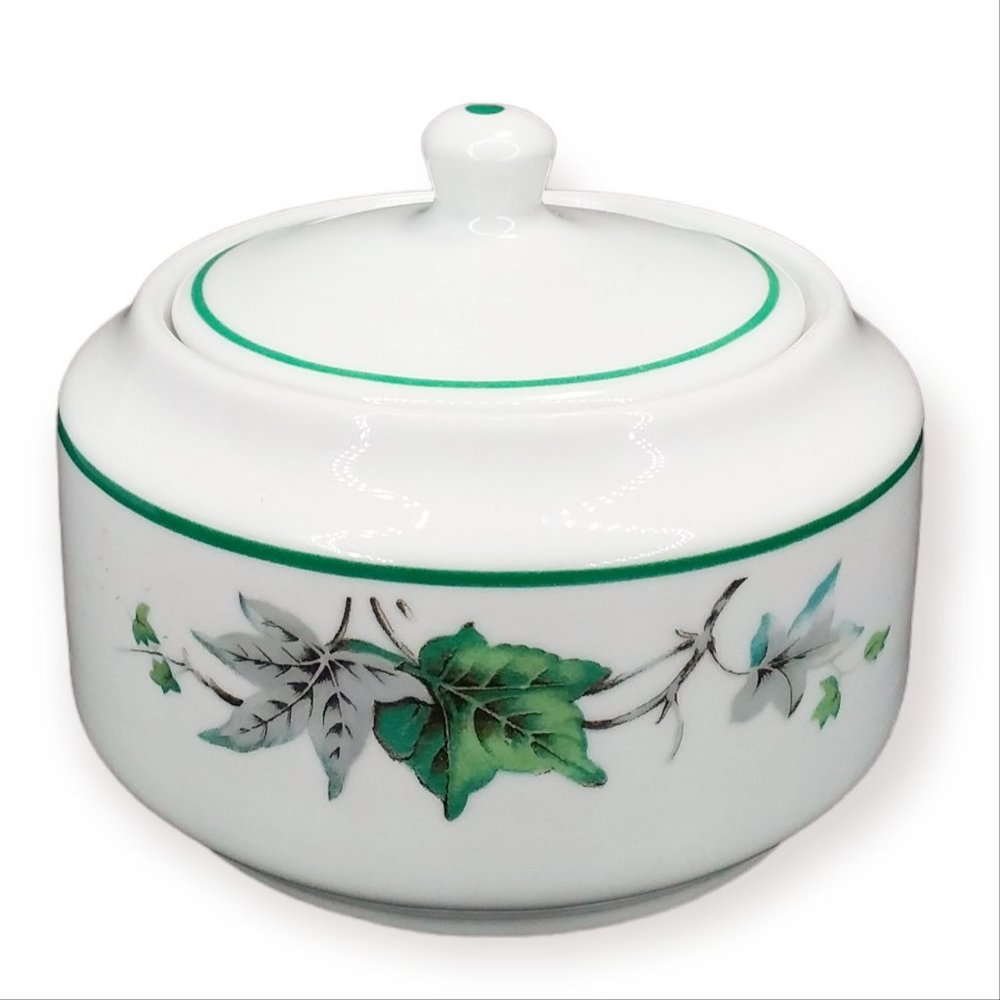 Vintage Shenango China Sugar Bowl & Lid Restaurant Ware USA SHO372 Pattern